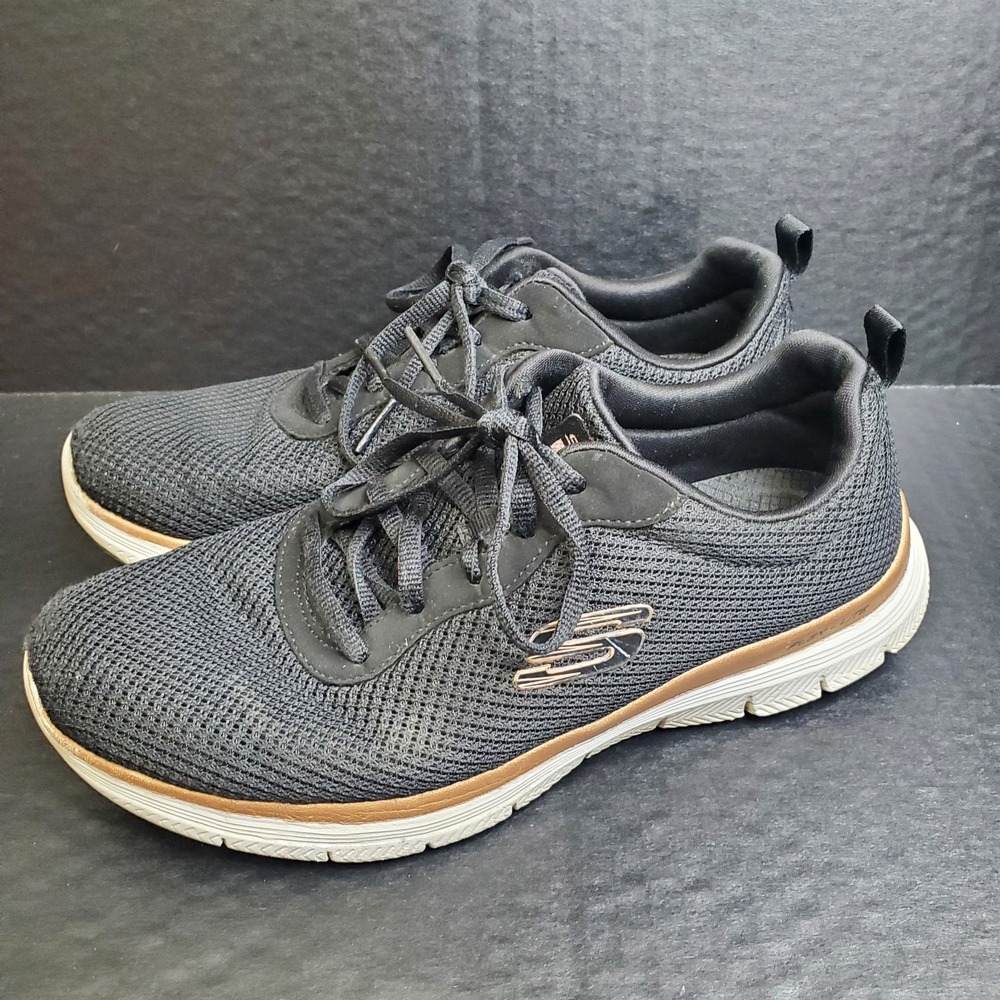 Skechers Flex Appeal 3.0 Running Shoes Womens 7 Black Sneakers Trainers‎ 13070
